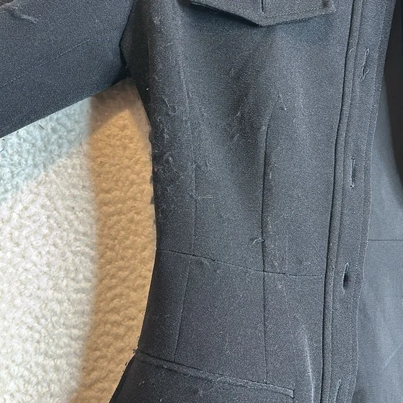 Toccin Valerie Womens Black Long Sleeve Button Down Dress Size 4 - Picture 5 of 10